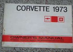 1973 Chevrolet Corvette Owner's Manual