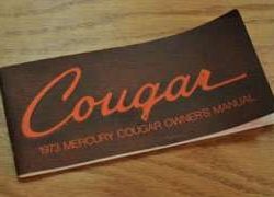 1973 Mercury Cougar Owner's Manual