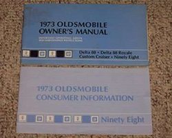 1973 Oldsmobile Ninety-Eight Owner's Manual Set