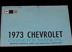 1973 Chevrolet Impala Owner's Manual