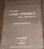 1973 Toyota Land Cruiser Chassis & Body Service Manual