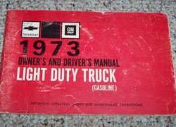 1973 Chevrolet Light Duty Truck Owner's Manual