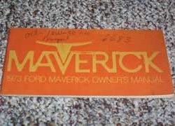 1973 Ford Maverick Owner's Manual