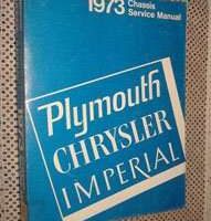1973 Plymouth Satellite Chassis Service Manual