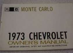 1973 Chevrolet Monte Carlo Owner's Manual