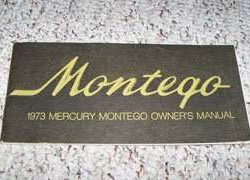 1973 Mercury Montego Owner's Manual