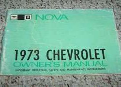 1973 Chevrolet Nova Owner's Manual
