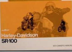 1973 Harley Davidson SR-100 Owner's Manual