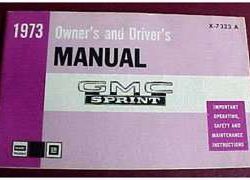 1973 GMC Sprint Owner's Manual