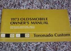 1973 Oldsmobile Toronado Custom Owner's Manual
