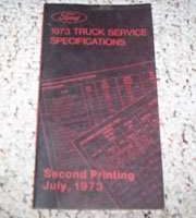 1973 Ford Bronco Specifications Manual