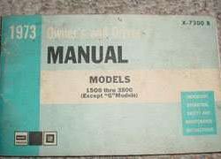 1973 GMC Truck Models 1500-3500 Owner's Manual