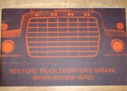 1973 Ford L-Series Truck 800-900 & 8000-9000 Owner's Manual