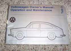 1973 Volkswagen Type 3 Owner's Manual