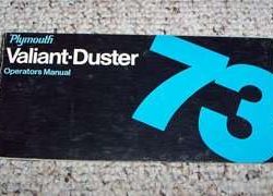1973 Plymouth Valiant, Duster & Scamp Owner's Manual