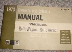 1973 GMC Vandura & Rally Owner's Manual