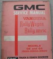 1973 GMC Vandura, Rally Wagon & Rally STX Service Manual
