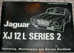 1974 Jaguar XJ12 L Series 2 Owner's Manual