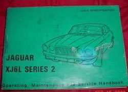 1974 Jaguar XJ6 L Series 2 Owner's Manual