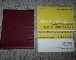 1974 Porsche 914 1.8 & 2.0 Owner's Manual Set