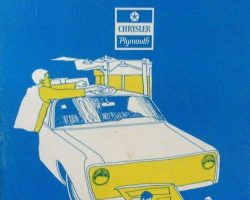 1974 Chrysler Imperial Body Service Manual