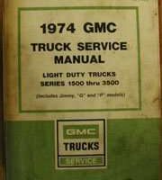 1974 GMC Truck 1500-3500, Suburban & Jimmy Service Manual