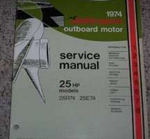1974 Johnson 25 HP Outboard Motor Service Manual