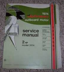 1974 Johnson 2 HP Outboard Motor Service Manual