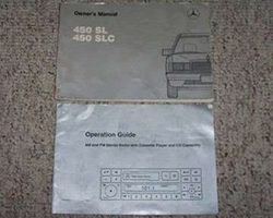 1974 Mercedes Benz 450SL & 450SLC Owner's Manual Set