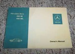 1974 Mercedes Benz 450SE & 450SEL Owner's Manual
