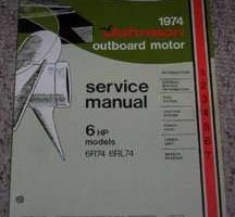 1974 Johnson 6 HP Outboard Motor Service Manual