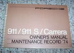 1974 Porsche 911, 911S & 911 Carrera Owner's Manual