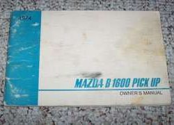 1974 Mazda B1600 Pick-Up Truck Owner's Manual