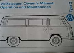 1974 Volkswagen Bus Owner's Manual