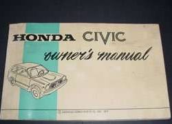 1974 Honda Civic Owner's Manual