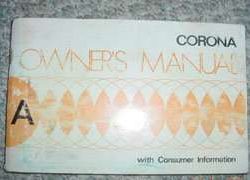 1974 Toyota Corona Owner's Manual