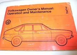 1974 Volkswagen Dasher Owner's Manual