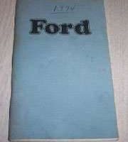 1974 Ford Galaxie & LTD Owner's Manual