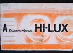 1974 Toyota Hi-Lux Owner's Manual