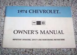 1974 Chevrolet Bel Air Owner's Manual