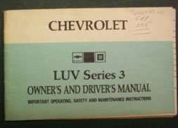 1974 Chevrolet LUV Series 3 Owner's Manual