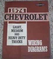 1974 Chevrolet Light, Medium & Heavy Duty Truck Wiring Diagrams Manual