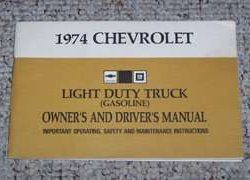 1974 Chevrolet Light Duty Truck Owner's Manual