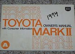 1974 Toyota Mark II Owner's Manual