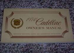 1974 Cadillac Calais Owner's Manual