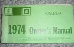 1974 Oldsmobile Omega Owner's Manual