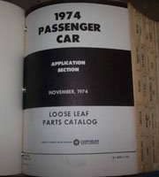 1974 Dodge Challenger Mopar Parts Catalog Binder