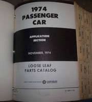 1974 Plymouth Satellite Mopar Parts Catalog Binder