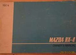 1974 Mazda RX-4 Owner's Manual