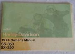 1974 Harley Davidson SX-350 & SX-350 Owner's Manual